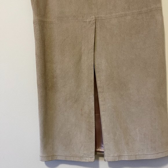 VINTAGE Suede Maxi Skirt - Picture 7 of 9
